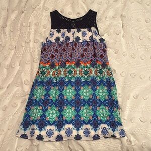 BELK Multi-Colored Patterned Dress